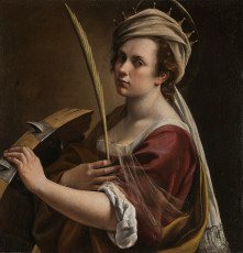 Artemisia  Gentileschi<br>Self Portrait as Saint Catherine of Alexandria