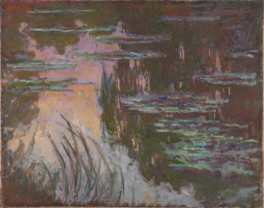 Claude Monet<br>Water-Lilies, Setting Sun