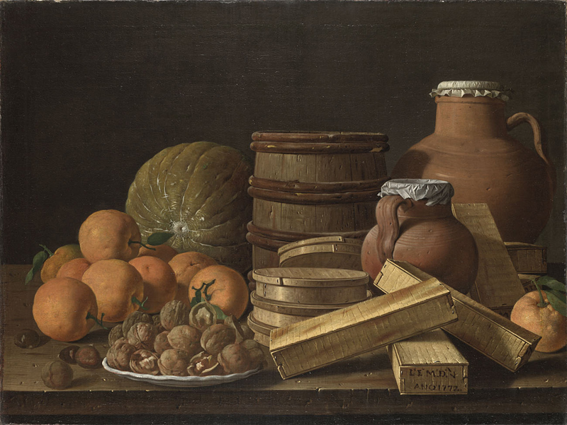 Luis Meléndez Still Life with Oranges and Walnuts, 1772