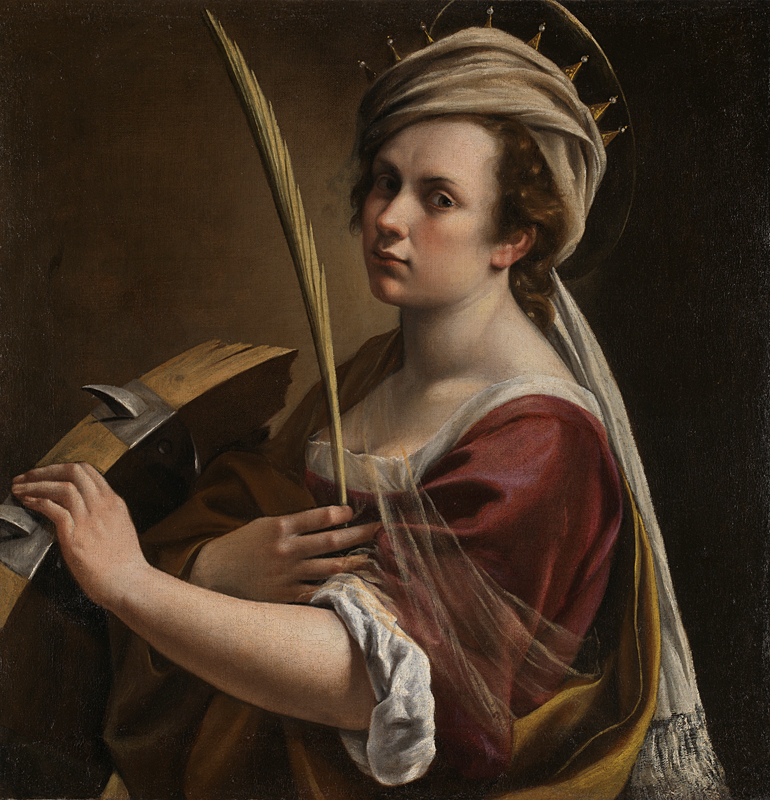 Artemisia Gentileschi, Self Portrait as Saint Catherine of Alexandria, 1615-17