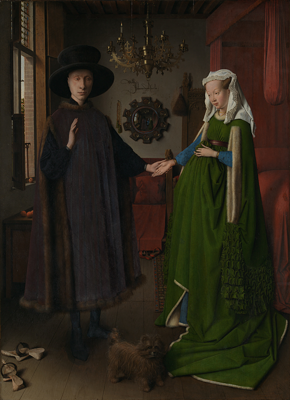 Jan van Eyck, Portrait of Giovanni Arnolfini and his Wife, 1434